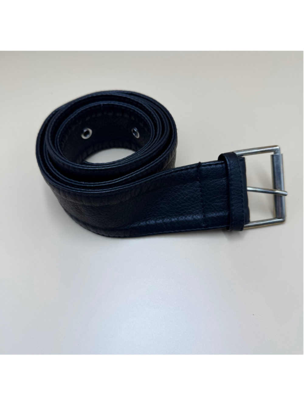 Women's Unbranded Soft Leather Black Textured Belt Replacement Leather Jacket 42